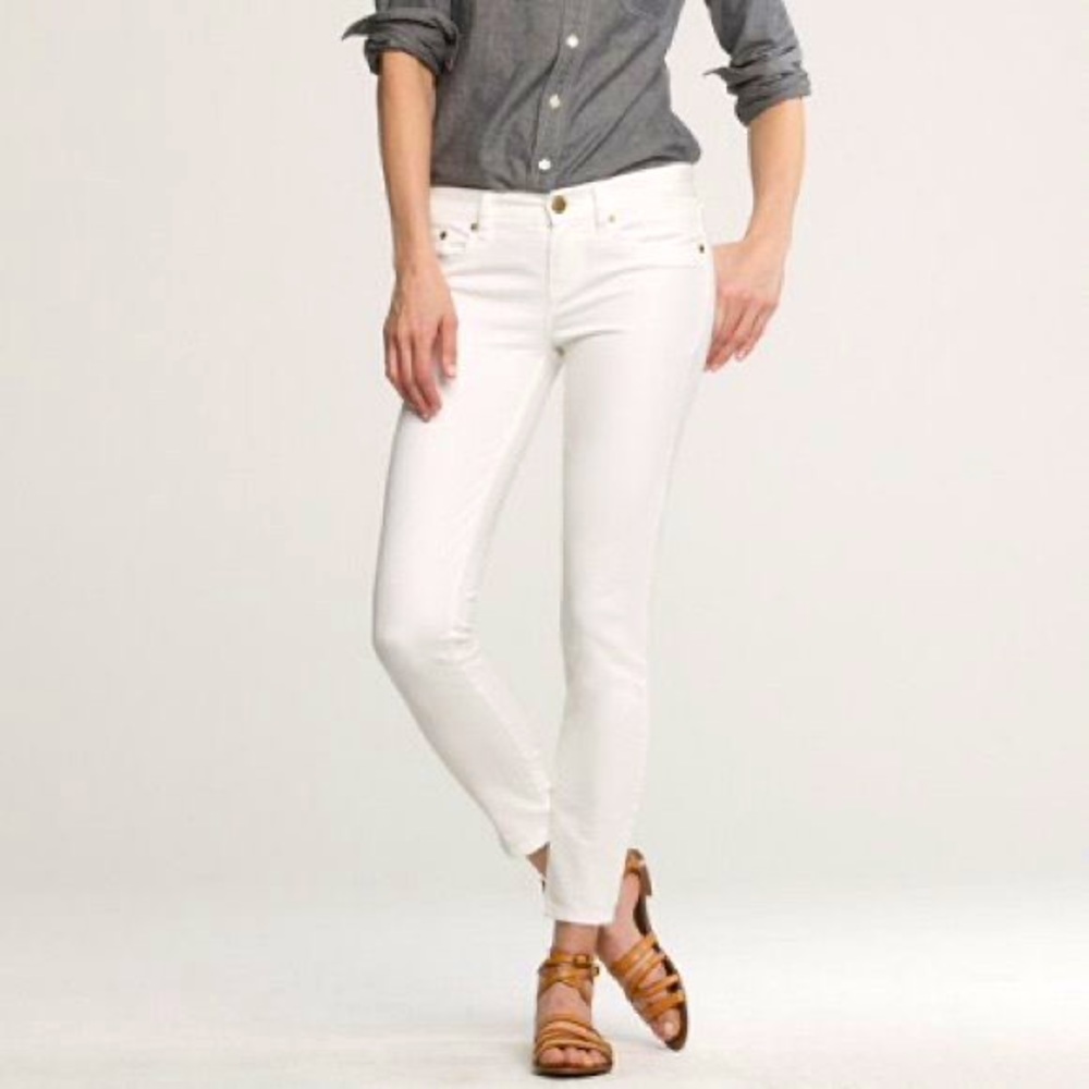 J.Crew White Toothpick Jeans – Size 25